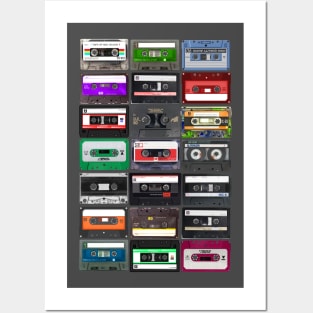 Retro Music in Cassettes Posters and Art